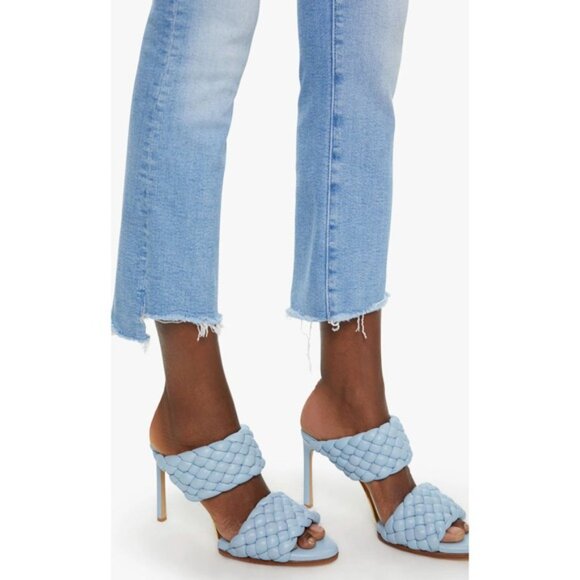 Mother Denim The Insider Crop Step Fray Jeans Light Wash Sz 25 NWT MSRP $248 - Picture 8 of 8